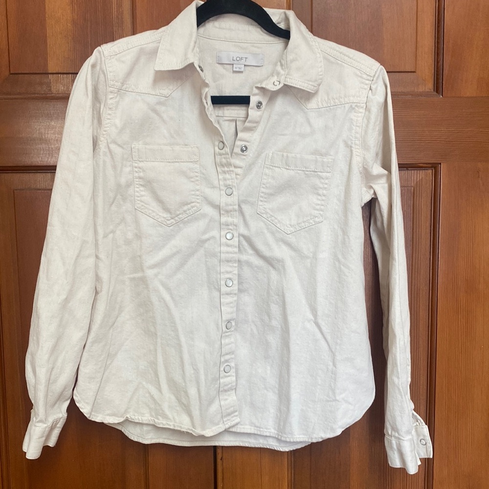 Loft Western snap button up